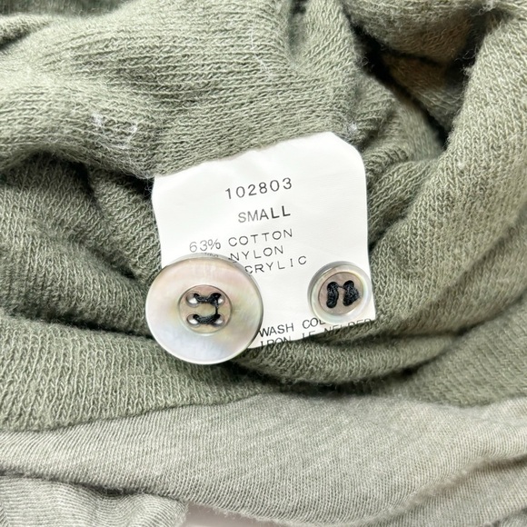 V::ROOM Women’s Green Button Front Lined Cardigan V-Neck Made In Japan Size S - Picture 7 of 8